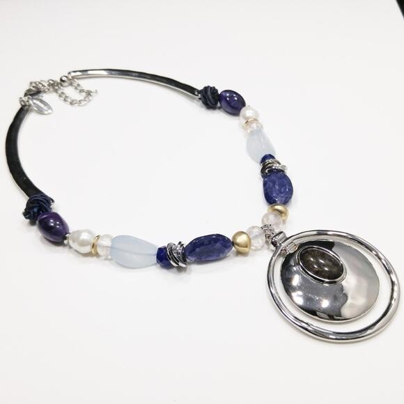 Chico's Purple Cool Tones Pendant Necklace, 20 Inches - Picture 5 of 8